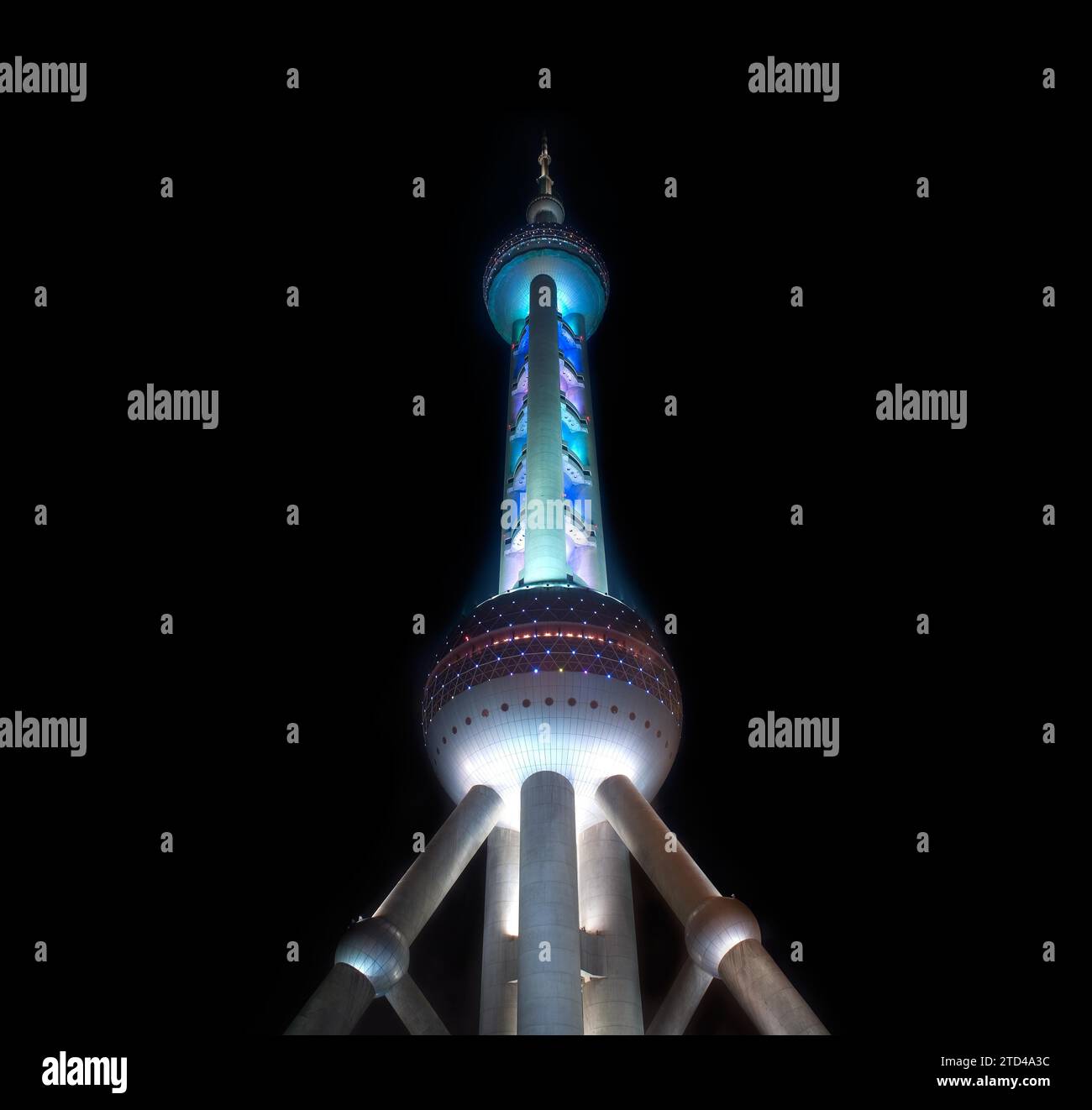 Torre della televisione perlata di Shanghai Foto Stock