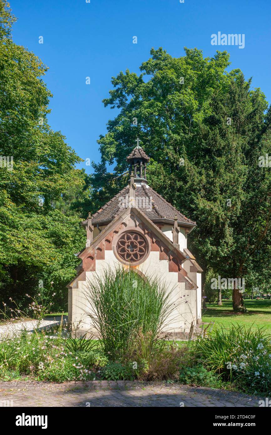 Cappella del parco comunale, Obernai, Alsazia, Francia Foto Stock