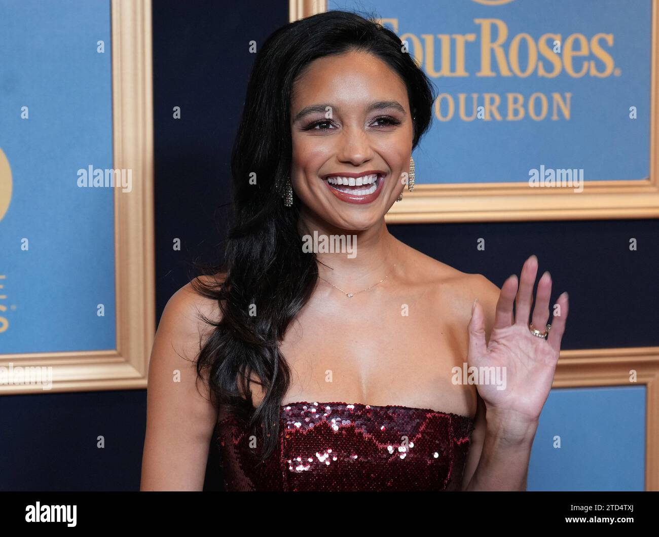 Rachel Smith arriva al 50° Annual Daytime Emmy Awards tenutosi al Westin Bonaventure Hotel di Los Angeles, CA, venerdì 15 dicembre 2023. (Foto di Sthanlee B. Mirador/Sipa USA) Foto Stock