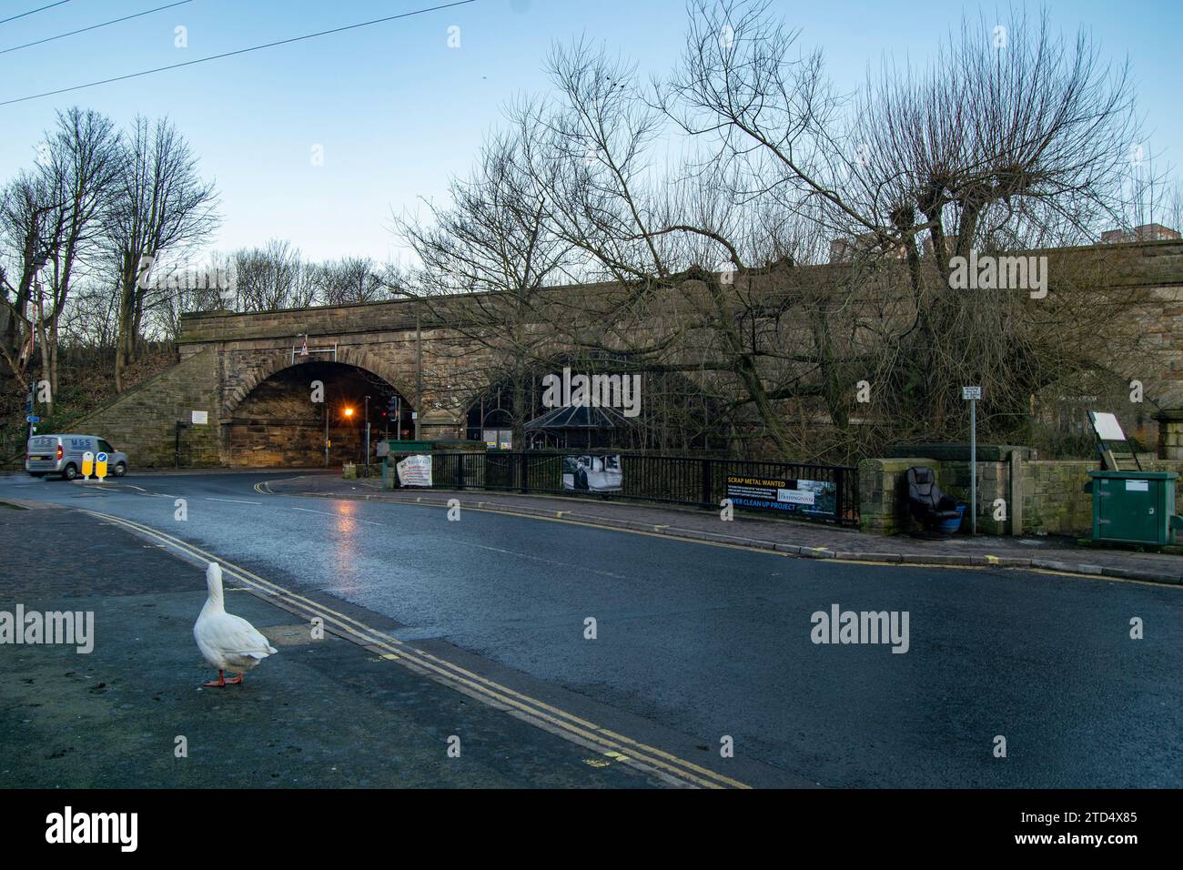 Viadotto ferroviario Sowerby Bridge Foto Stock