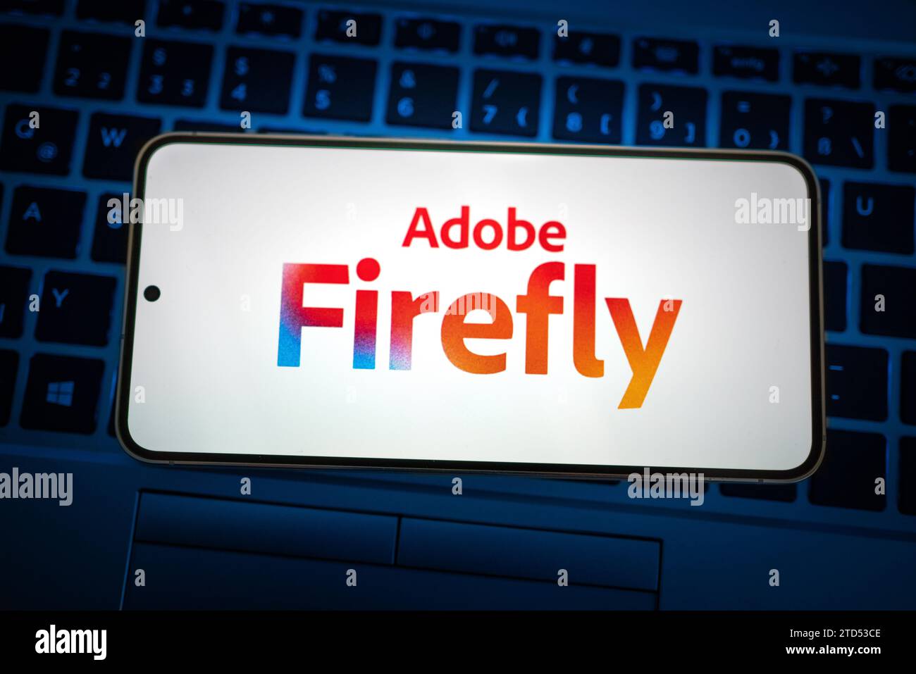 Adobe Firefly un prodotto di Adobe Creative Cloud Foto Stock