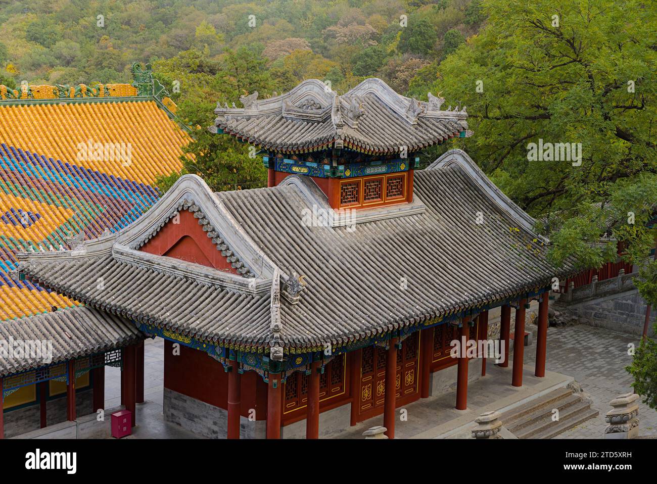 Tempio Xianshan a Pechino Cina Foto Stock
