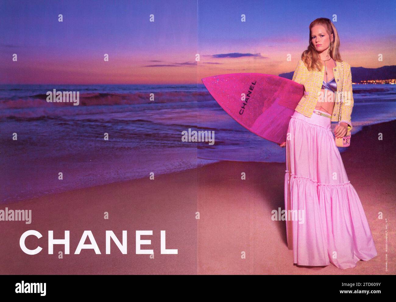 Rivista "Vanity Fair" dicembre 2023/gennaio 2024 Issue Advert, USA Foto stock Alamy