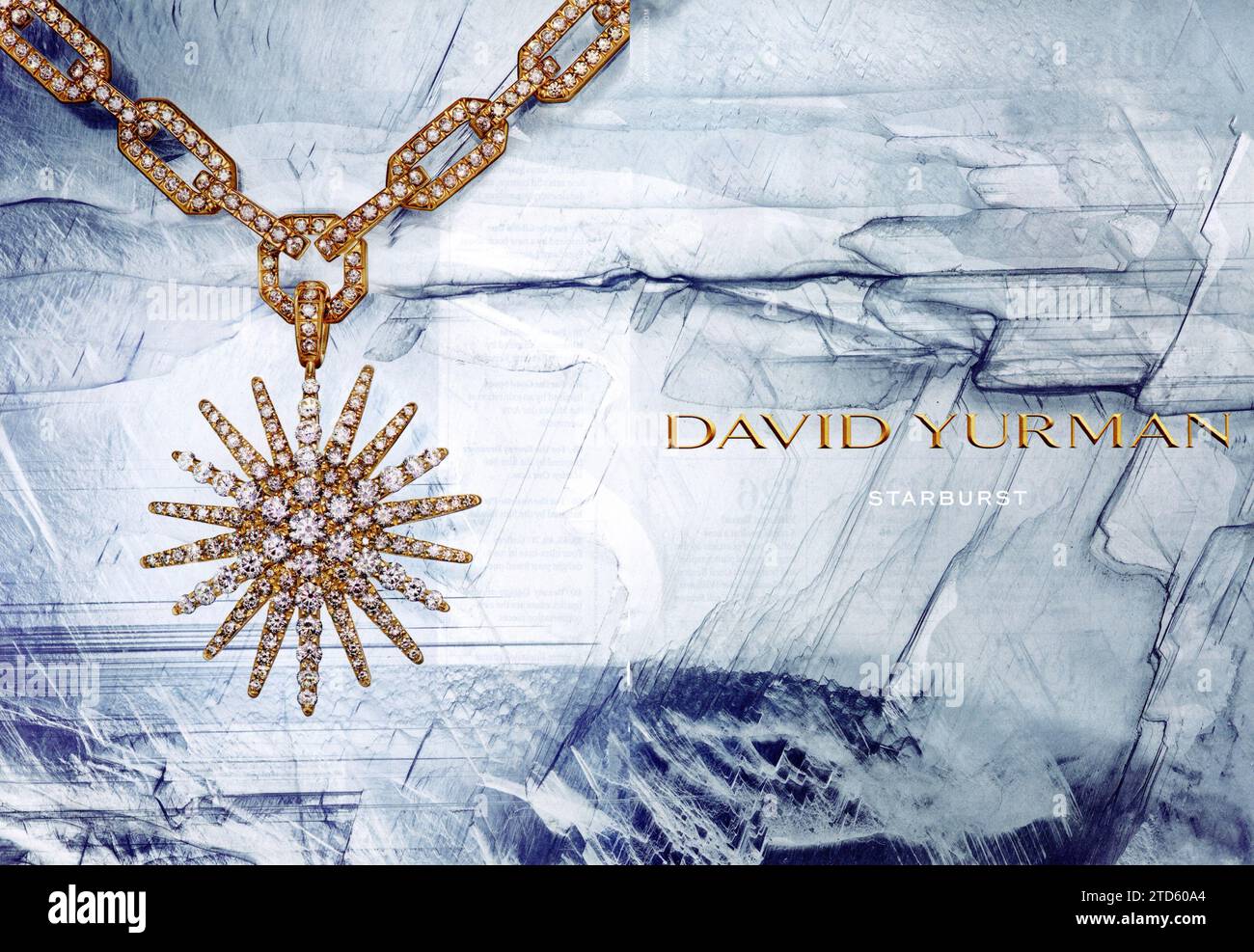 Rivista "Vanity Fair" dicembre 2023/gennaio 2024 Issue Advert, USA Foto Stock