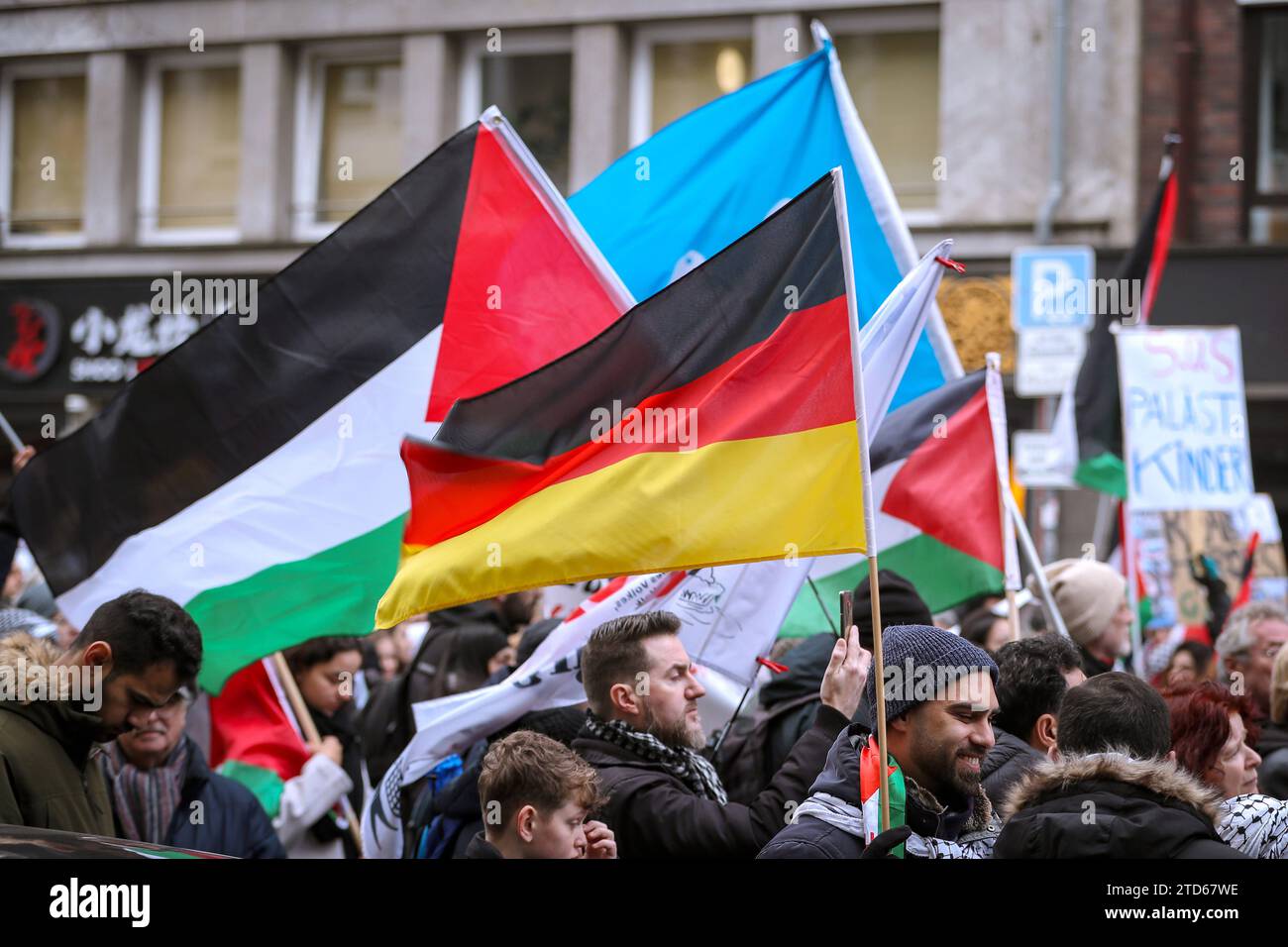 AZ FLAG Bandiera Navale Renania Settentrionale-Vestfalia 45x30cm - Bandiera Maritima Land Di Nordrhein-Westfalen - Germania 30 X 45 Cm Speciale Nautismo, Padiglione Nautico