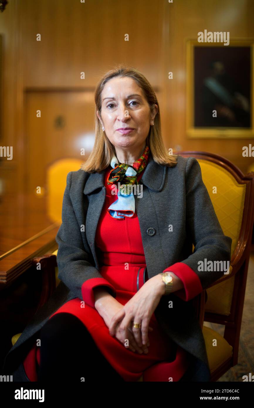 Madrid, 30 gennaio 2015. Intervista con Ana Pastor, Ministro dei lavori pubblici. ArchDC. Foto: Ignacio Gil. Crediti: Album / Archivo ABC / Ignacio Gil Foto Stock