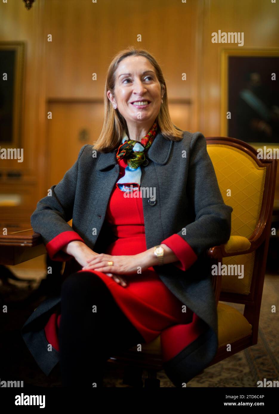 Madrid, 30 gennaio 2015. Intervista con Ana Pastor, Ministro dei lavori pubblici. ArchDC. Foto: Ignacio Gil. Crediti: Album / Archivo ABC / Ignacio Gil Foto Stock