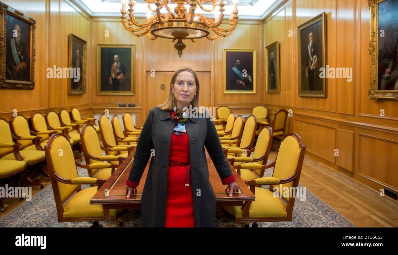 Madrid, 30 gennaio 2015. Intervista con Ana Pastor, Ministro dei lavori pubblici. ArchDC. Foto: Ignacio Gil. Crediti: Album / Archivo ABC / Ignacio Gil Foto Stock