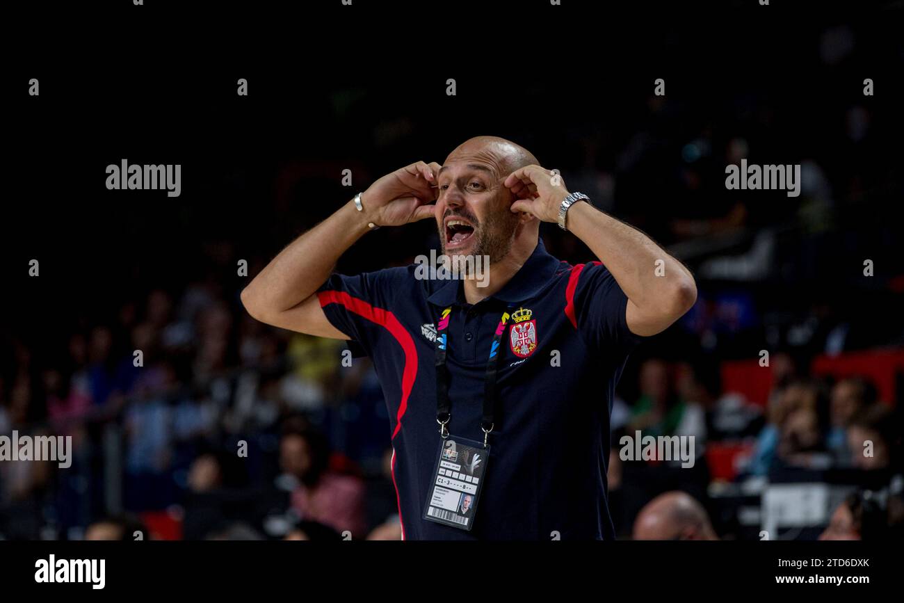 Madrid, 7 settembre 2014. Mindobasket 2014. Serbia - Grecia. Nell'immagine: Sasha Djordjevic. Foto: Ignacio Gil...Archdc. Crediti: Album / Archivo ABC / Ignacio Gil Foto Stock