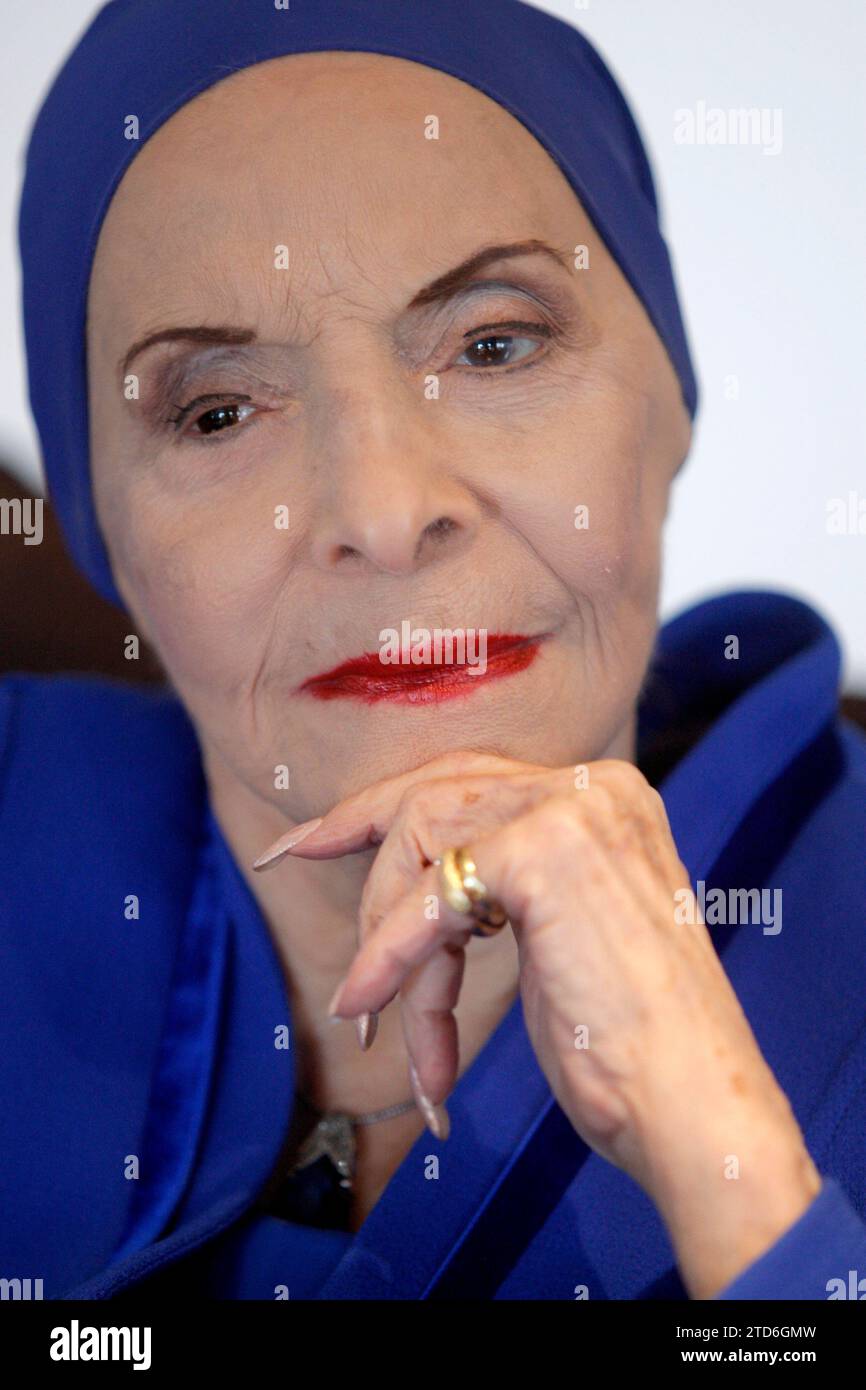 Madrid, 21/09/2011. Interviste ad Alicia Alonso, direttrice del Balletto cubano. Foto: Ángel de Antonio. ARCHDC. Crediti: Album / Archivo ABC / Ángel de Antonio Foto Stock