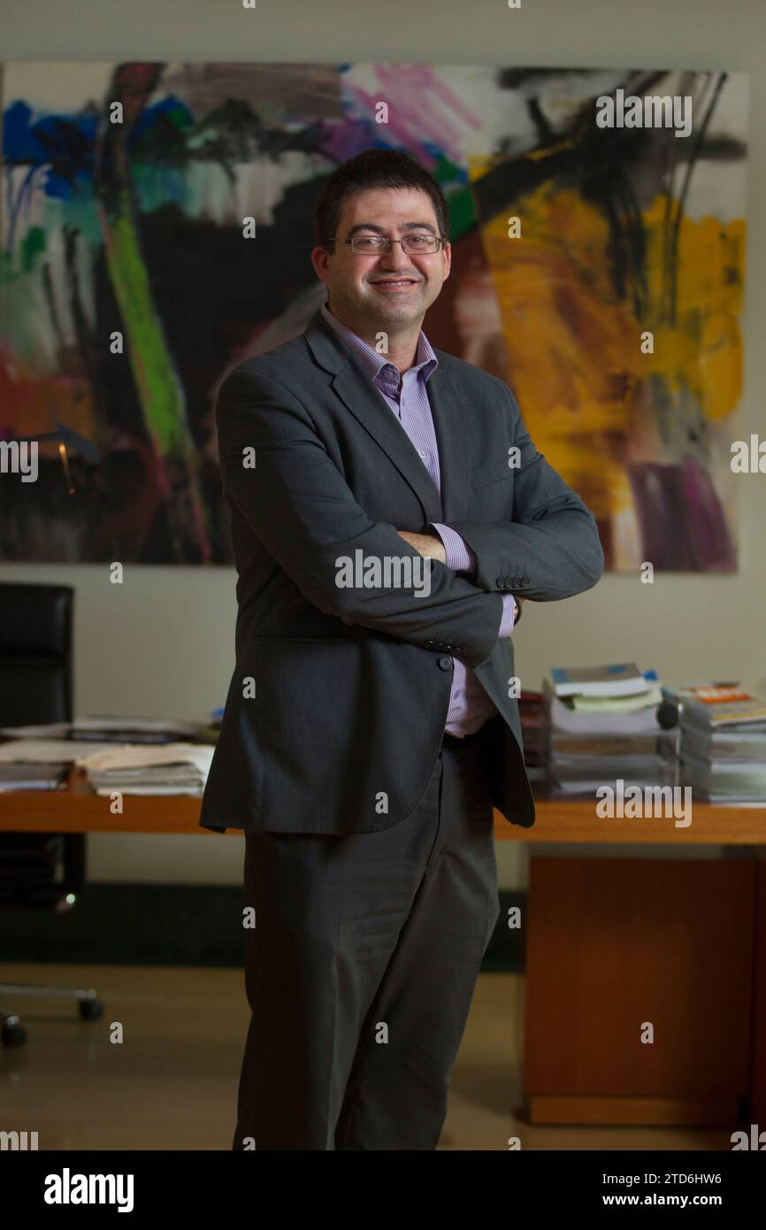 Madrid, 07/07/2015. Carlos Sánchez Mato, consigliere economico del Consiglio comunale di Madrid. Foto: Isabel Permuy ARCHDC. Crediti: Album / Archivo ABC / Isabel B Permuy Foto Stock