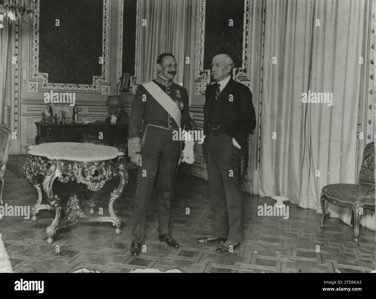 1920 (CA.). Il signor dato con il marchese di al Hoceima, Manuel García Prieto. Crediti: Album / Archivo ABC Foto Stock