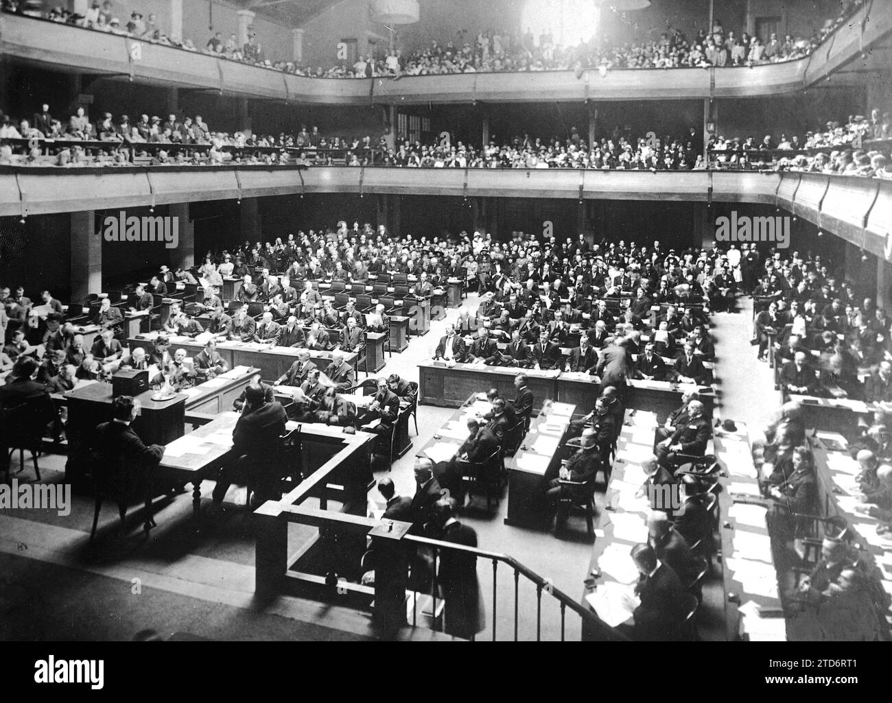 08/31/1923. Ginevra. (Svizzera) società delle Nazioni. Sessione straordinaria tenutasi a settembre e in cui erano rappresentati cinquantadue paesi. Crediti: Album / Archivo ABC / Vidal Foto Stock