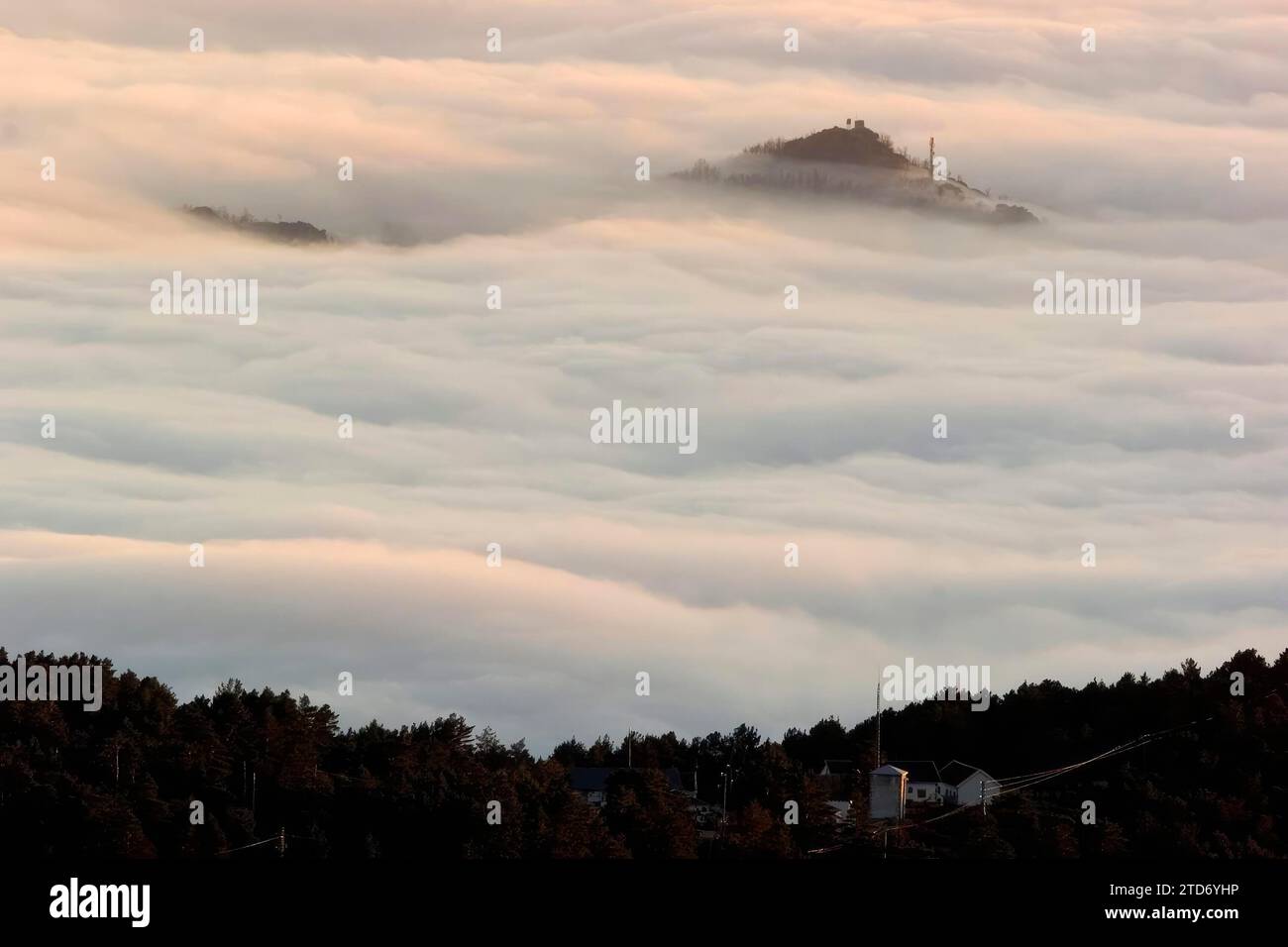 12/31/2006. Madrid. Vista della Sierra del Guadarrama dal porto di Navacerrada (Cercedilla) foto Miguel Berrocal Archdc. Crediti: Album / Archivo ABC / Miguel Berrocal Foto Stock