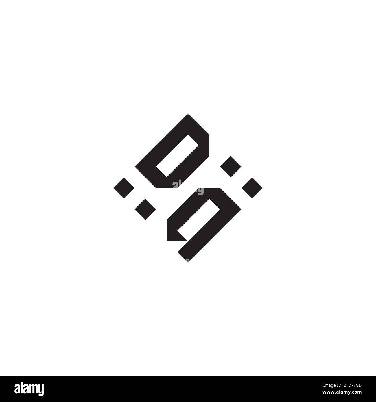 Logo Concept geometrico AD astratto con design professionale di alta qualità, ideale per lo stile Street Illustrazione Vettoriale