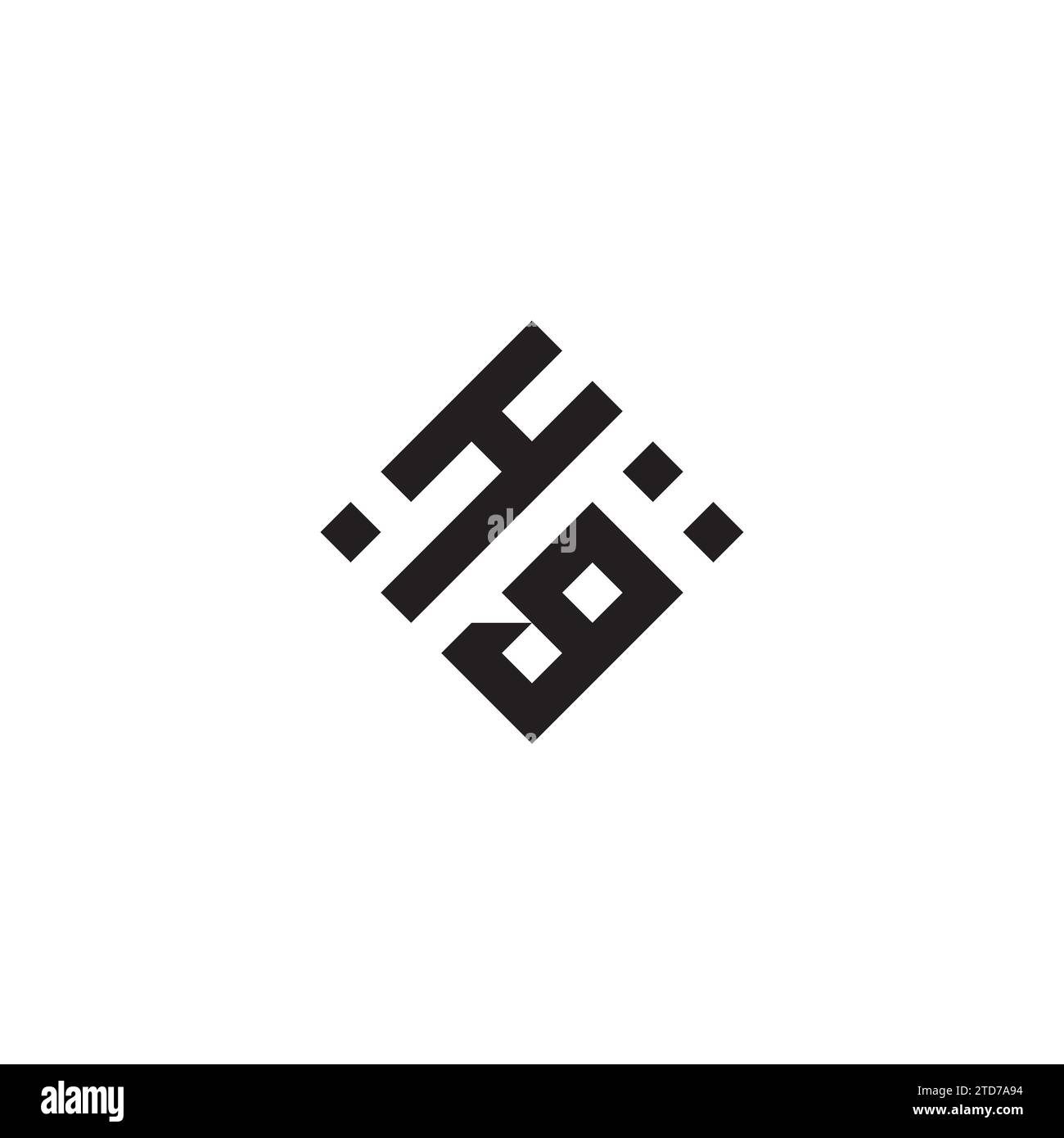 Logo GH astratto con concept geometrico e design professionale di alta qualità, ideale per lo Street style Illustrazione Vettoriale