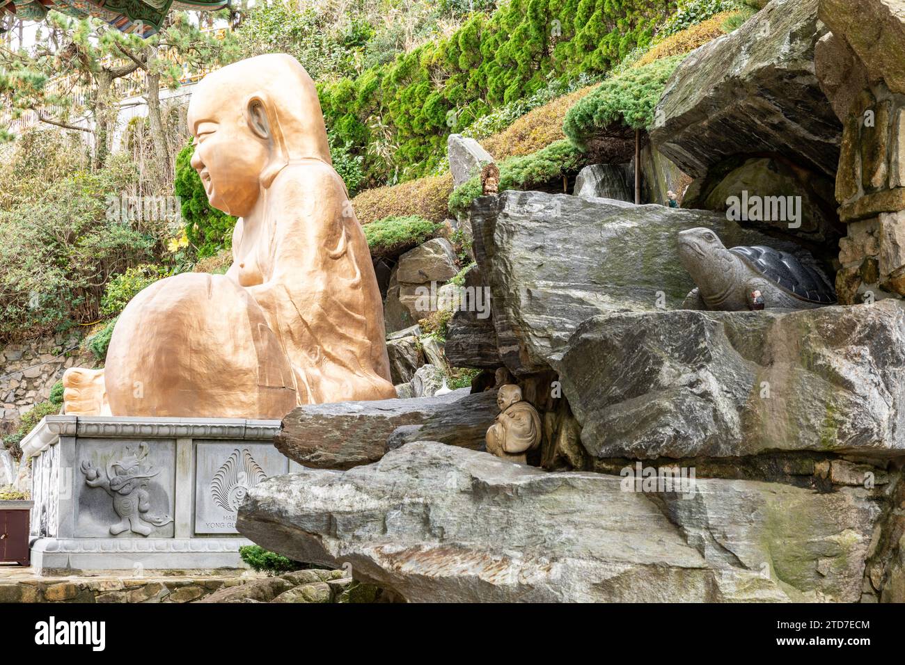 Buddha al Tempio di Haedong YongGung, Corea del Sud Foto Stock