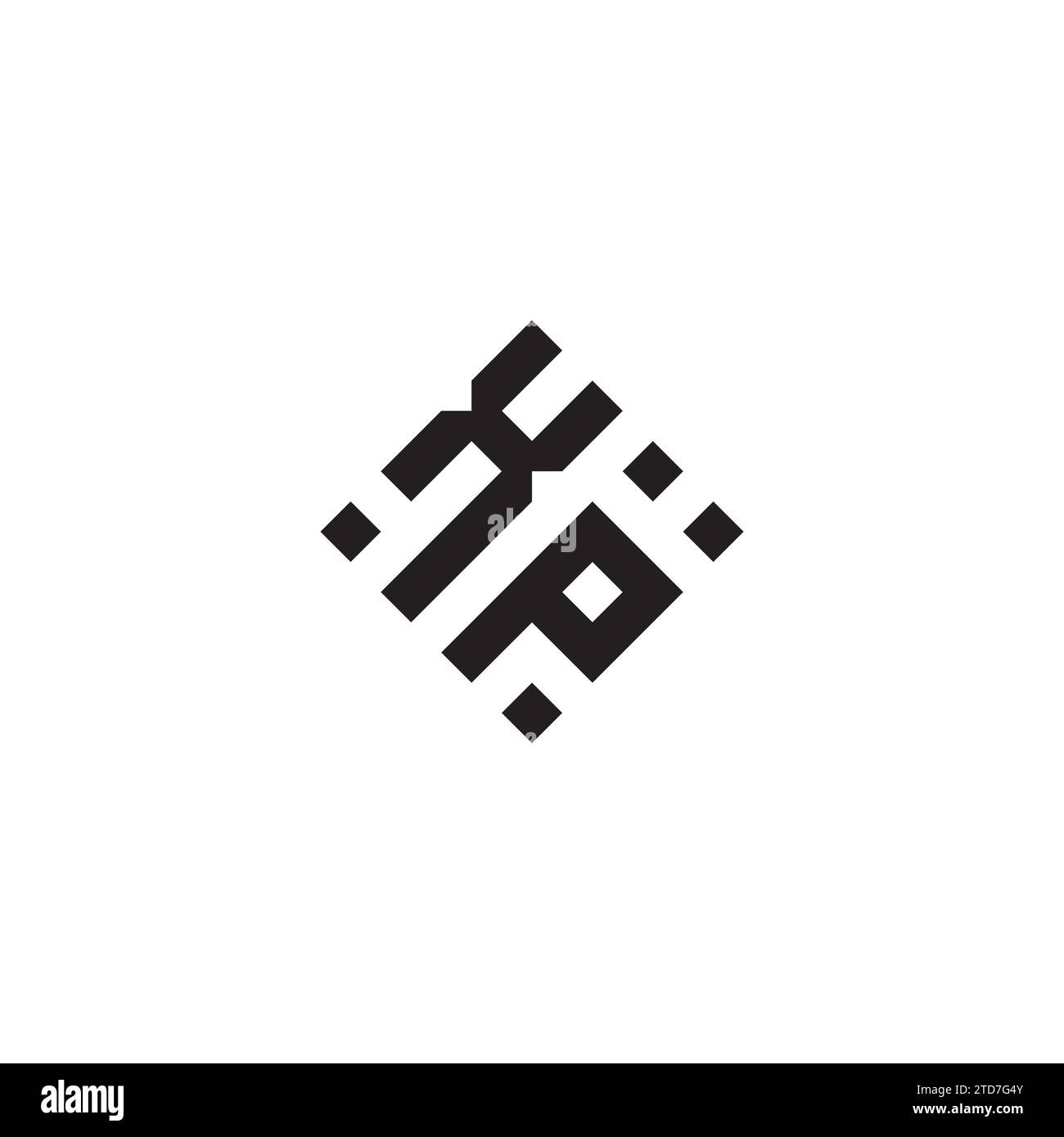 Logo del concept geometrico astratto PX con design professionale di alta qualità, ideale per lo stile Street Illustrazione Vettoriale