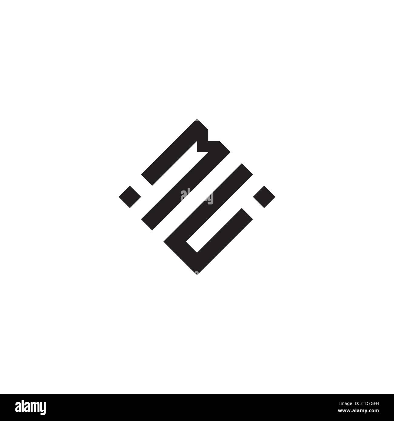 Logo Concept geometrico astratto UM dal design professionale di alta qualità, ideale per lo Street style Illustrazione Vettoriale