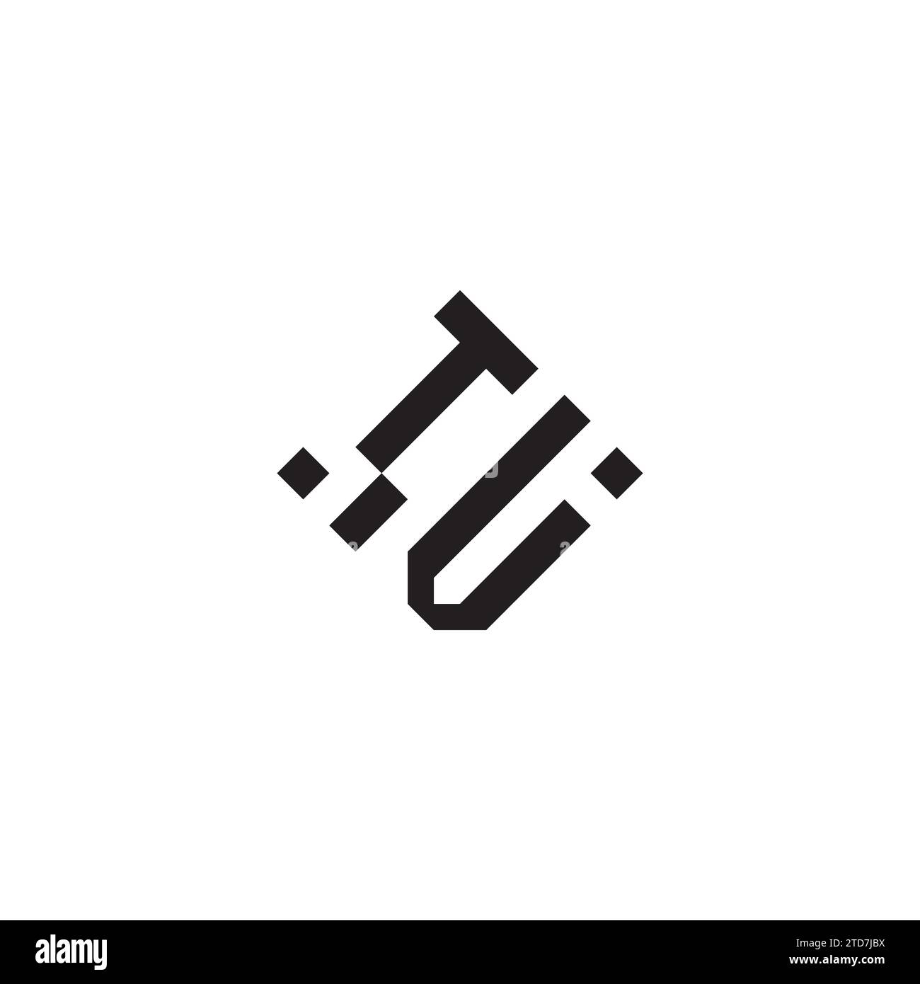 Logo concettuale geometrico astratto VT con design professionale di alta qualità, ideale per lo stile Street Illustrazione Vettoriale