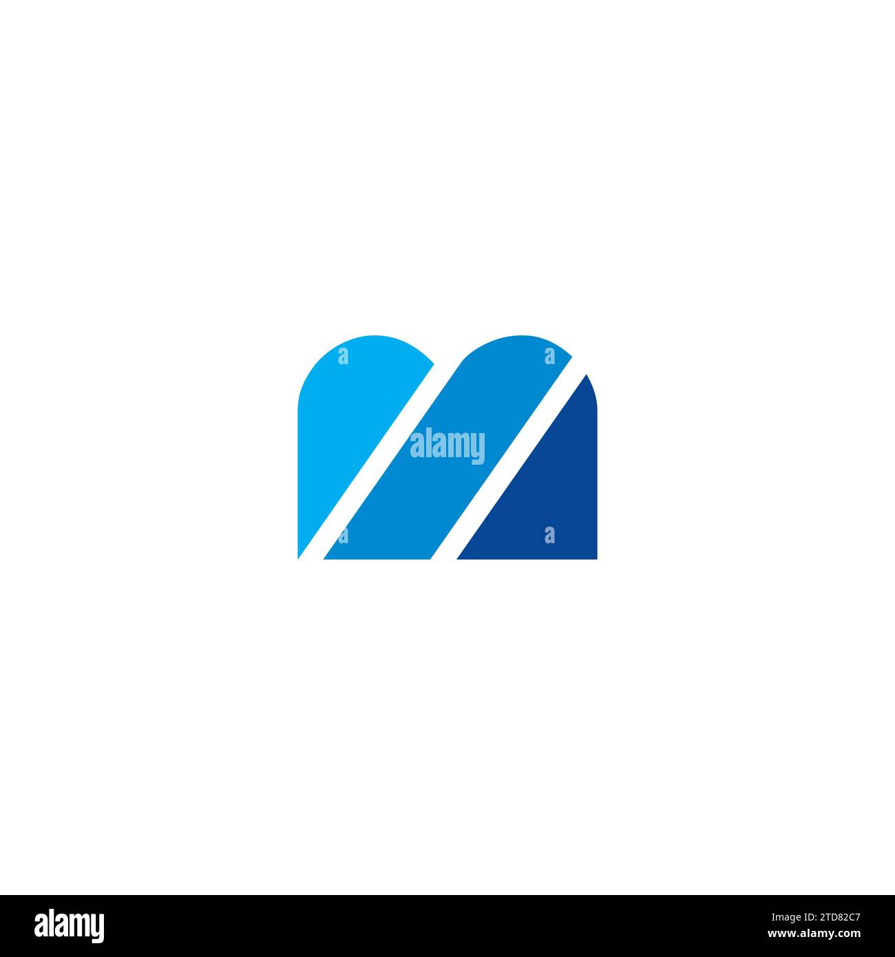 Logo BM semplice. Vettore icona lettera BM. Logo M. Illustrazione Vettoriale