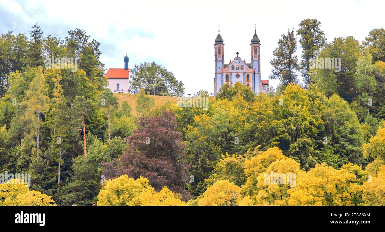 BAVIERA: KALVARIENBERGKIRCHE - BAD TÖLZ Foto Stock