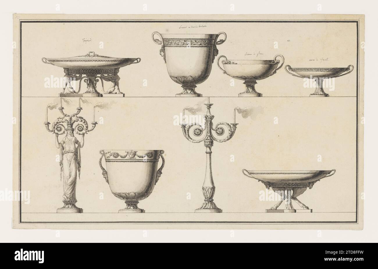 Disegni per Silver 1979 di Jean Guillaume Moitte Foto Stock