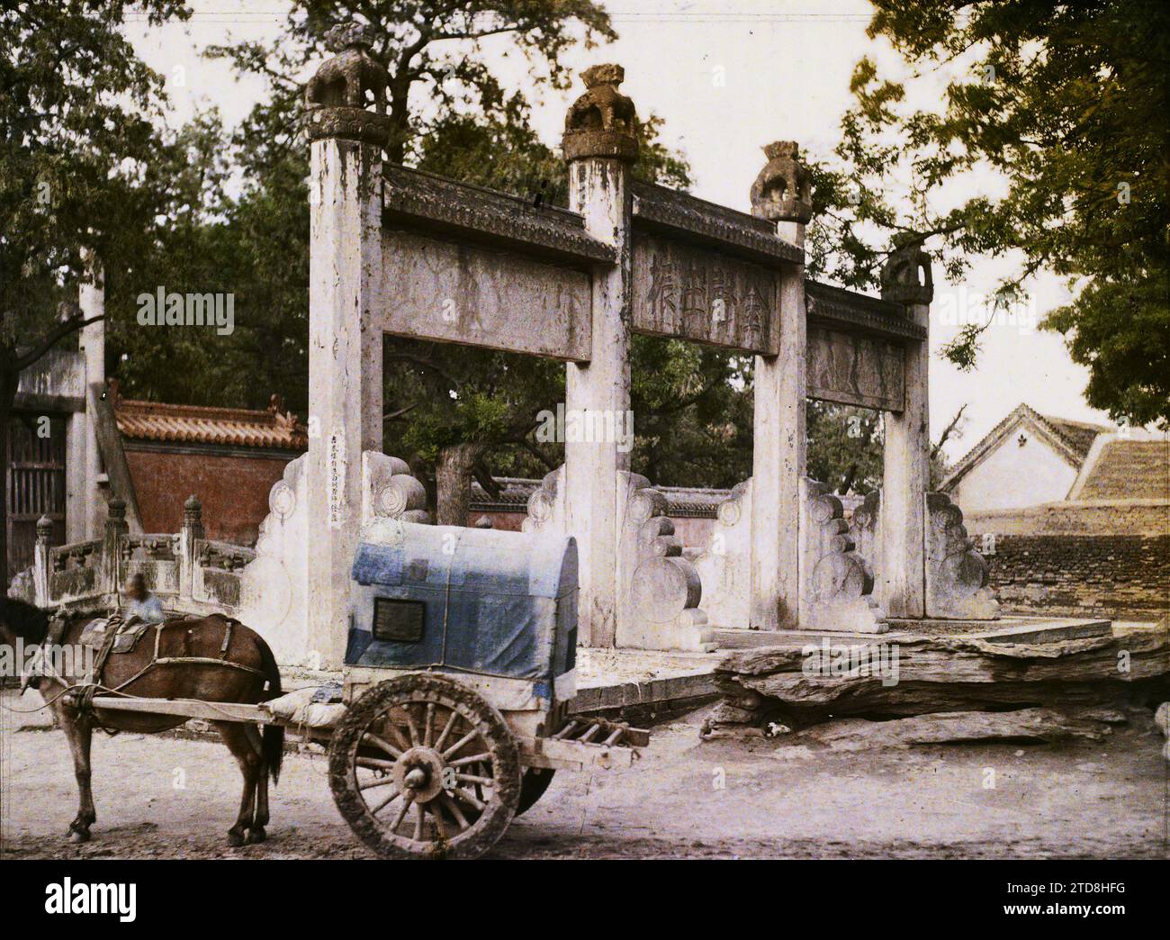 Cavalli vestiti per le gare del cavallo-racing festival di Tagong Foto  stock - Alamy