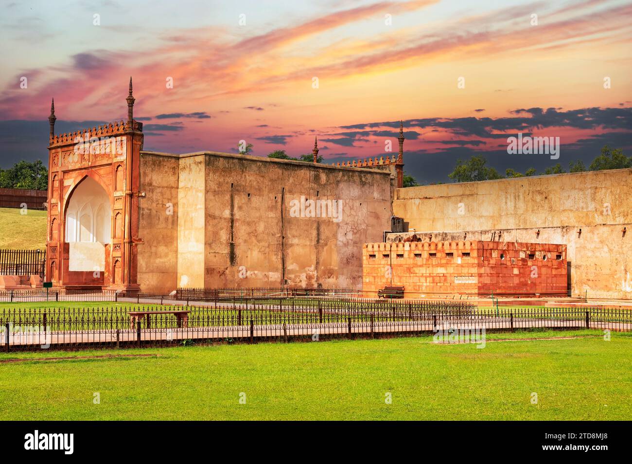 Red Fort, forte Mughal nella Vecchia Delhi, India Foto Stock