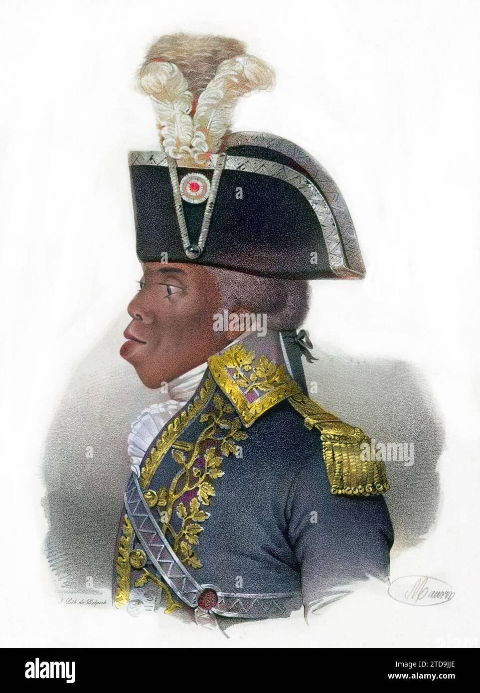 Ritratto di Francois Dominique Toussaint dit 'Toussaint-Louverture' (Toussaint Louverture, 1743-1803) Foto Stock