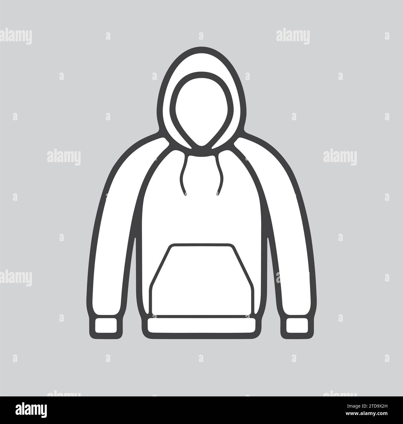 Icona della linea maglione da uomo su sfondo. Illustrazione vettoriale. Illustrazione Vettoriale
