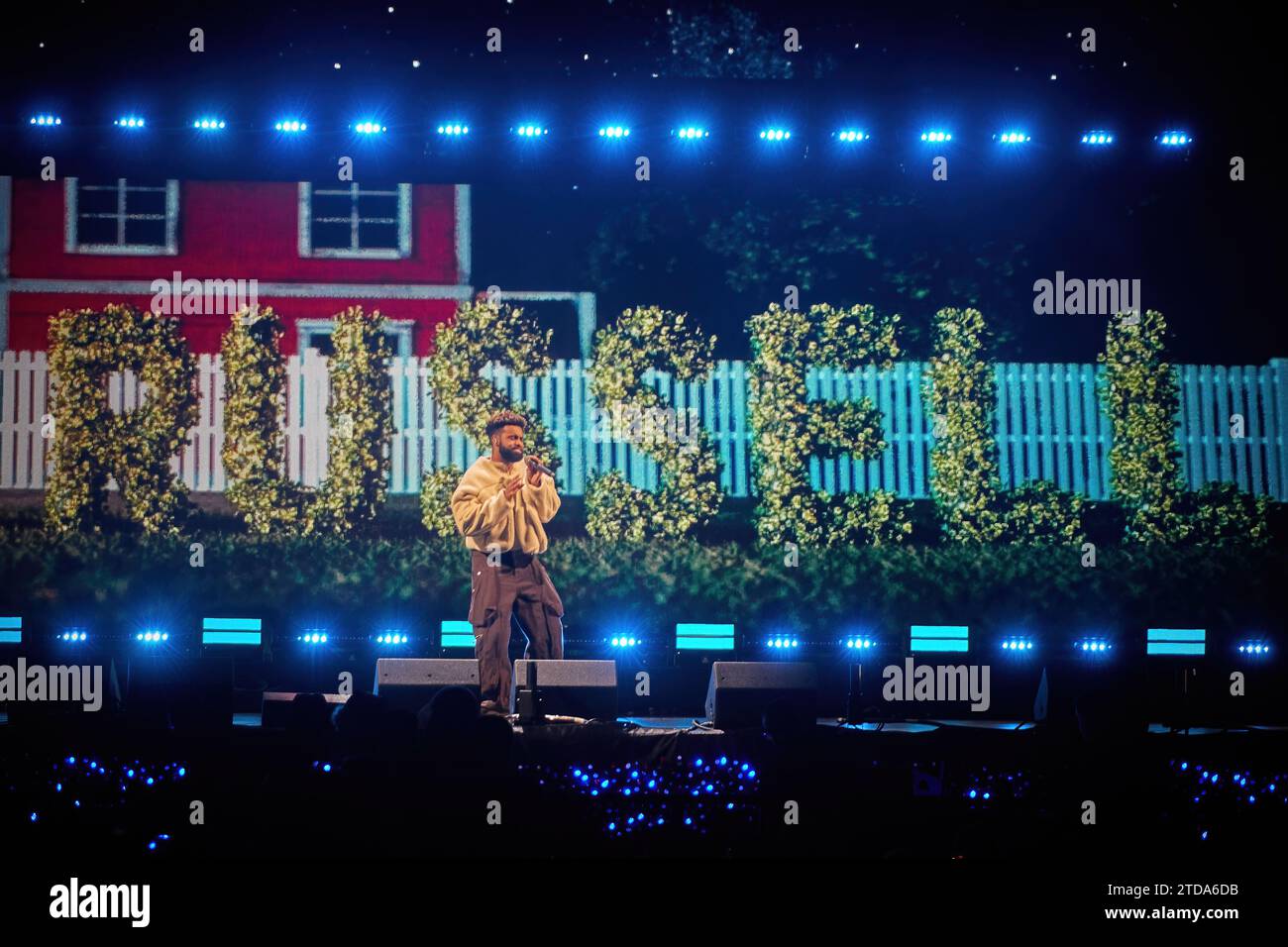 16 dicembre 2023. Sunrise, Florida, USA. Paul Russell. Jingle Ball 2023 di iHeartRadio Y100 presente da Capital One. Da FLL a Miami. Foto Stock