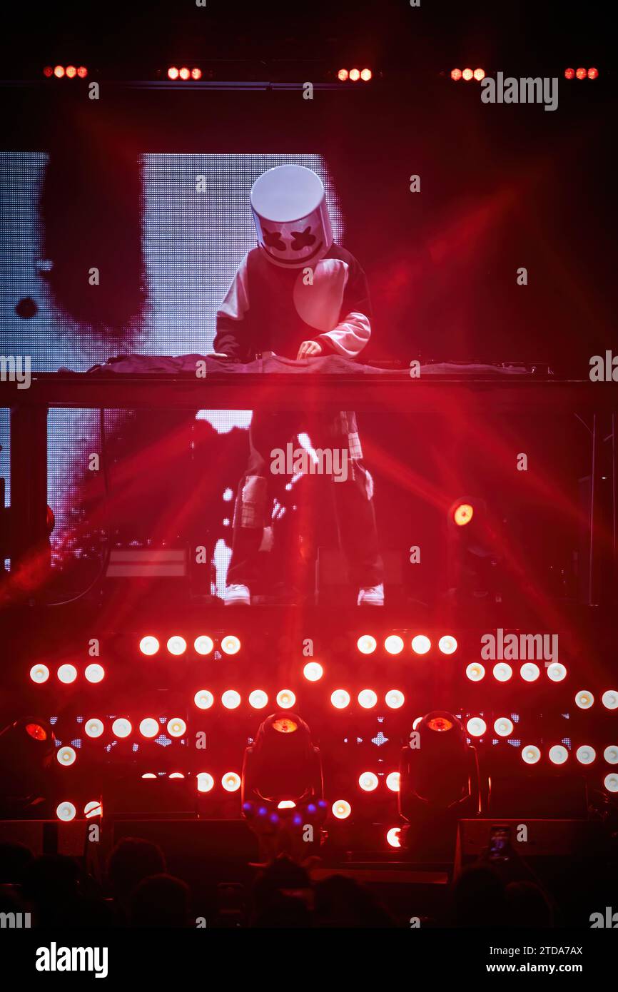 16 dicembre 2023. Sunrise, Florida, USA. Marshmello. Jingle Ball 2023 di iHeartRadio Y100 presente da Capital One. Da FLL a Miami. Foto Stock