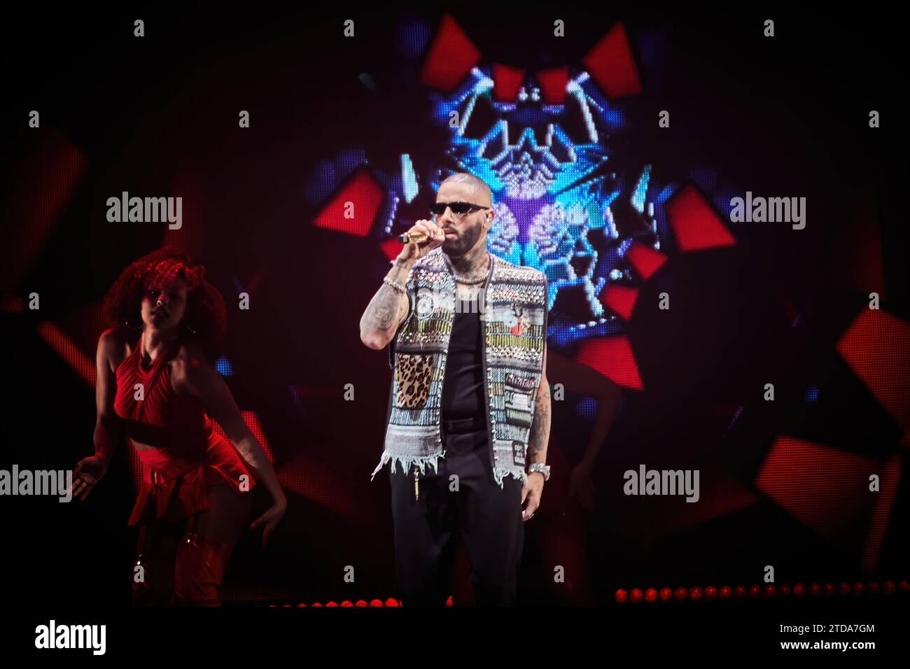 16 dicembre 2023. Sunrise, Florida, USA. Nicky Jam. Jingle Ball 2023 di iHeartRadio Y100 presente da Capital One. Da FLL a Miami. Foto Stock