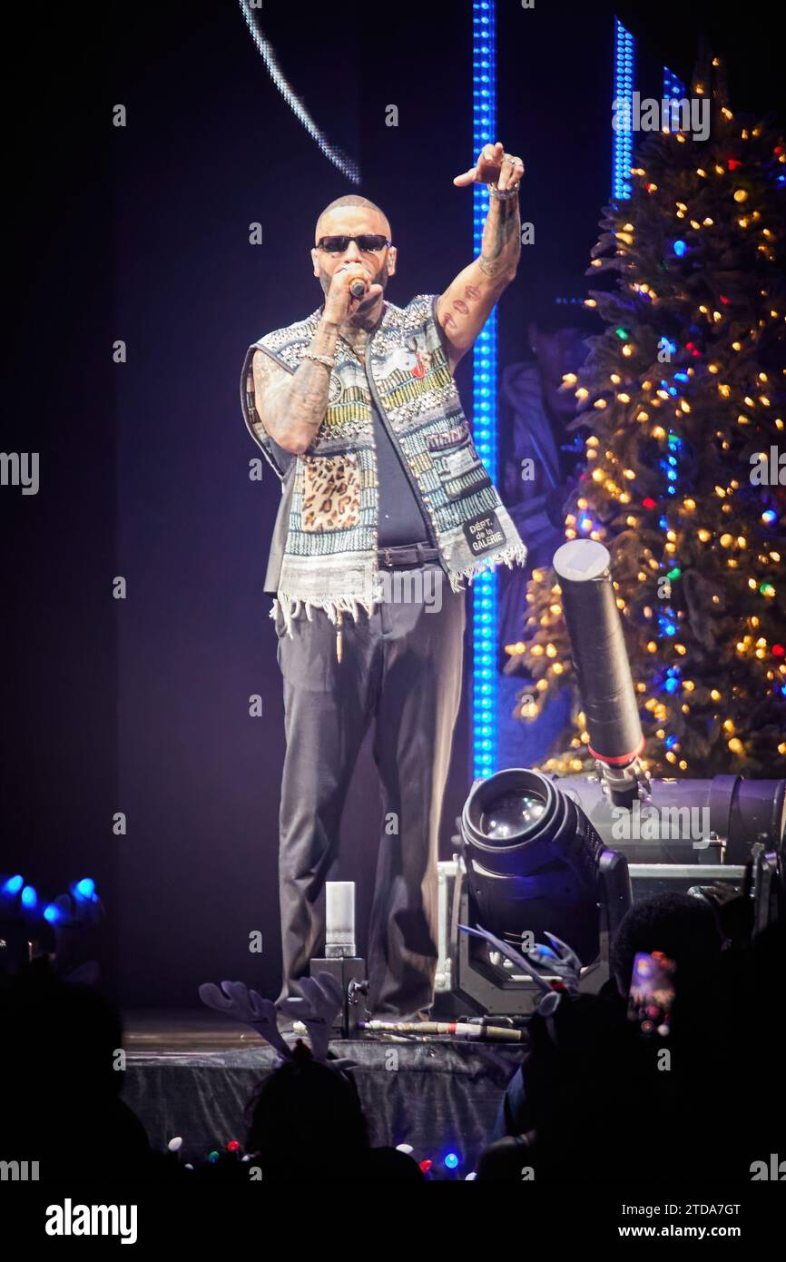16 dicembre 2023. Sunrise, Florida, USA. Nicky Jam. Jingle Ball 2023 di iHeartRadio Y100 presente da Capital One. Da FLL a Miami. Foto Stock
