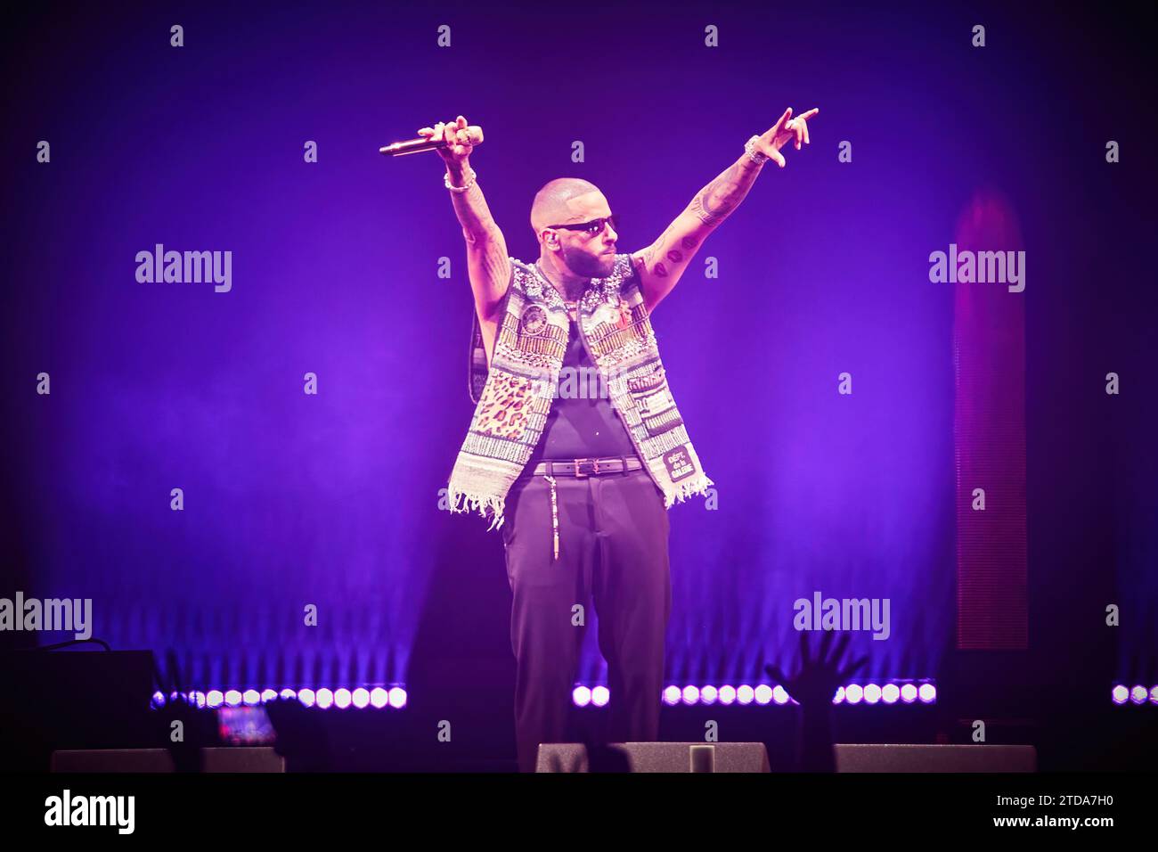 16 dicembre 2023. Sunrise, Florida, USA. Nicky Jam. Jingle Ball 2023 di iHeartRadio Y100 presente da Capital One. Da FLL a Miami. Foto Stock