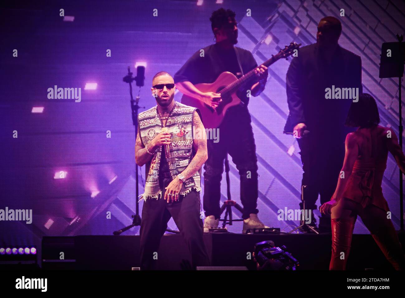 16 dicembre 2023. Sunrise, Florida, USA. Nicky Jam. Jingle Ball 2023 di iHeartRadio Y100 presente da Capital One. Da FLL a Miami. Foto Stock