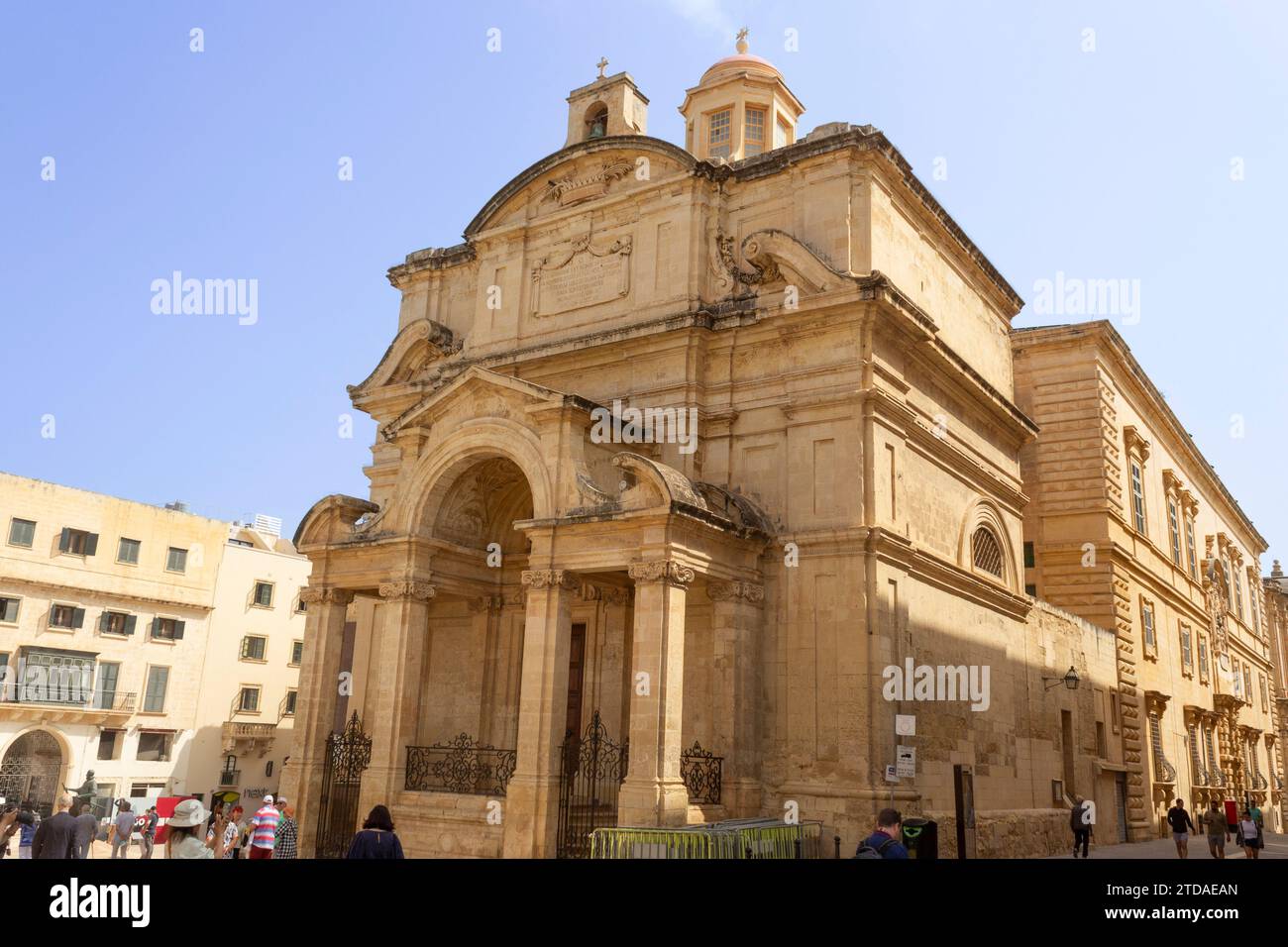 Chiesa di Santa Caterina d'Italia, Giardini superiori di Barrakka, la Valletta, Malta Foto Stock