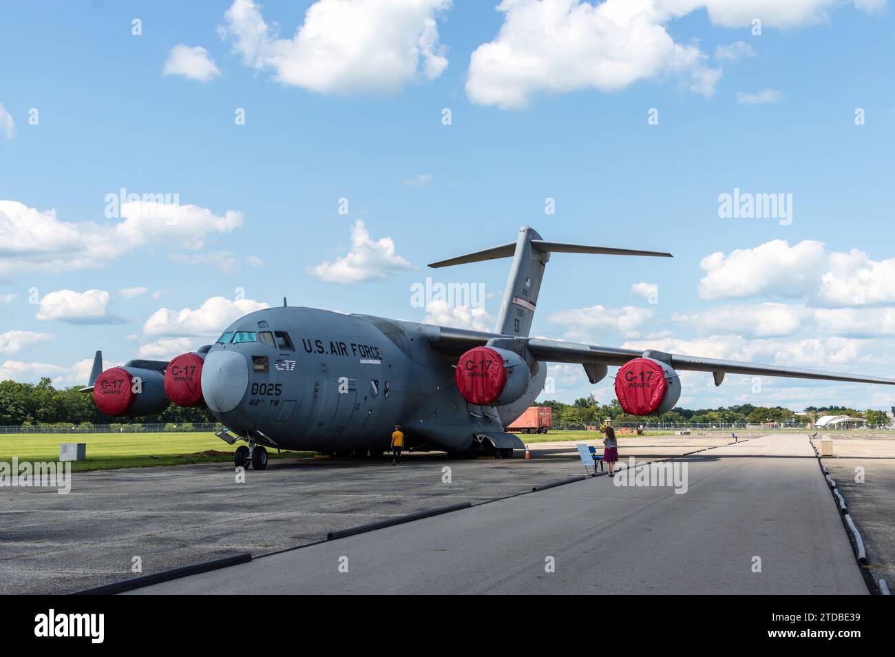 Il McDonnell Douglas/Boeing C-17 Globemaster III è un grande aereo da trasporto militare Foto Stock