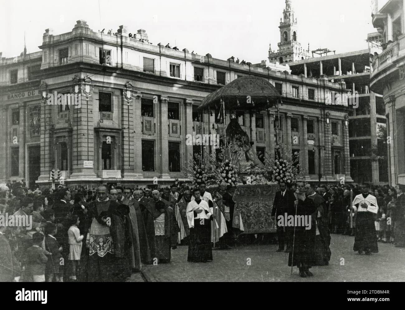 11/10/1950. Grande processione a Siviglia. Crediti: Album / Archivo ABC / Serrano Foto Stock