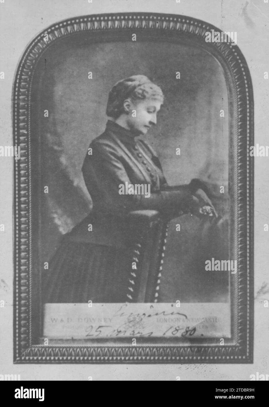 03/25/1880. Ritratto di Eugenia de Montijo, già vedova. Crediti: Album / Archivo ABC / Downey Foto Stock