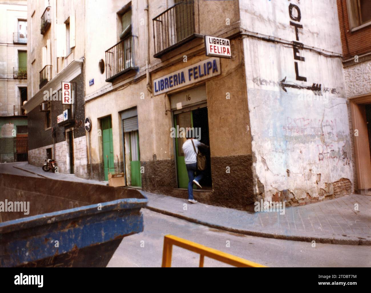 Madrid, settembre 1982. Libreria Felipa, situata in Calle de los Libreros. Crediti: Album / Archivo ABC Foto Stock