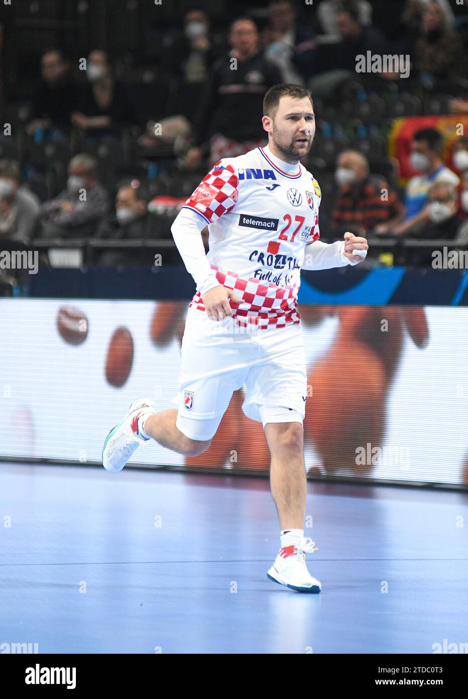 Ivan Cupic (Croazia). EHF Euro 2022. Foto Stock