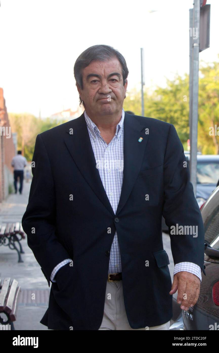 Madrid, 08/30/2013. Cappella in fiamme del giornalista Martín Ferrand. Foto: Isabel Permuy. ARCHDC. Crediti: Album / Archivo ABC / Isabel B. Permuy Foto Stock