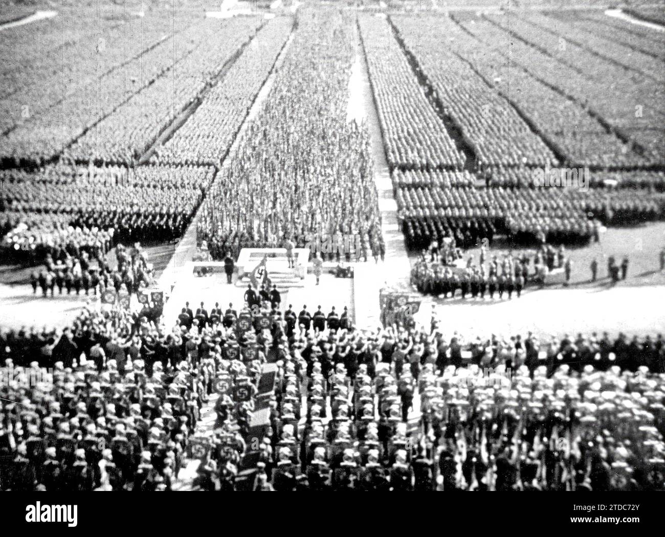 12/31/1934. Riunione del partito nazionalsocialista in Germania. Crediti: Album / Archivo ABC / Vicente Antonio Pineda Foto Stock