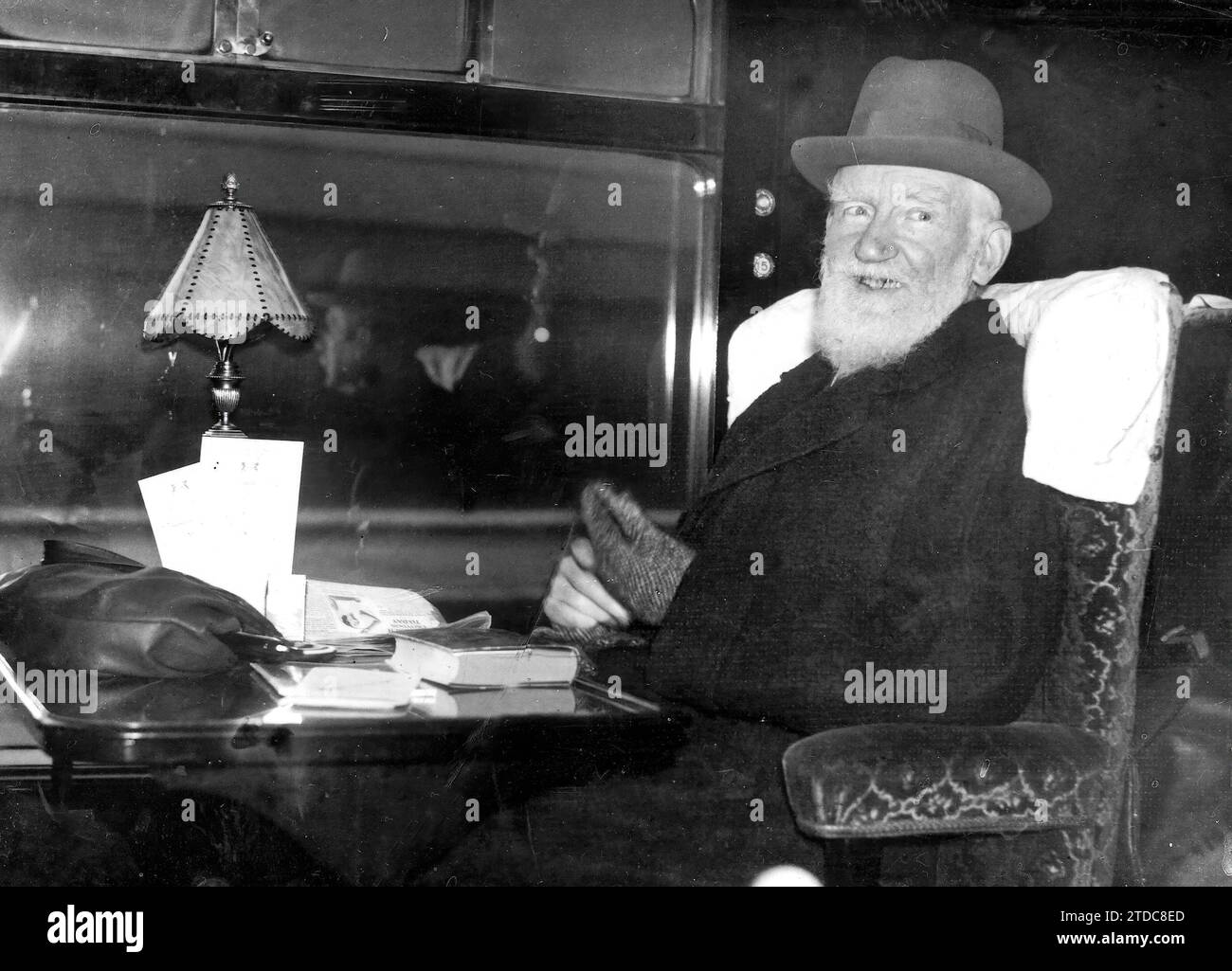 12/31/1929. Un'immagine di George Bernard Shaw. Crediti: Album / Archivo ABC Foto Stock