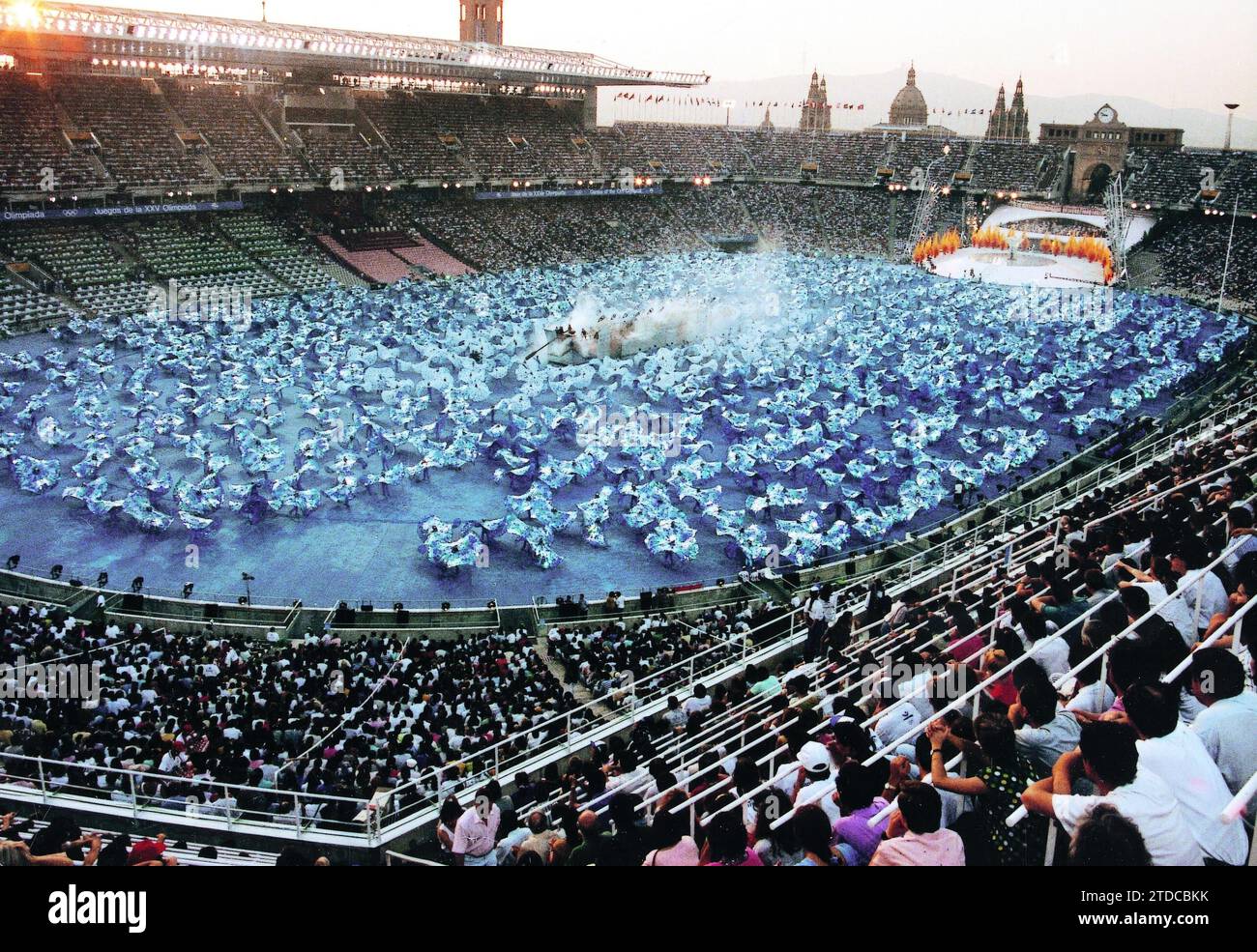 24/07/1992. Vista generale dello stadio olimpico in occasione della