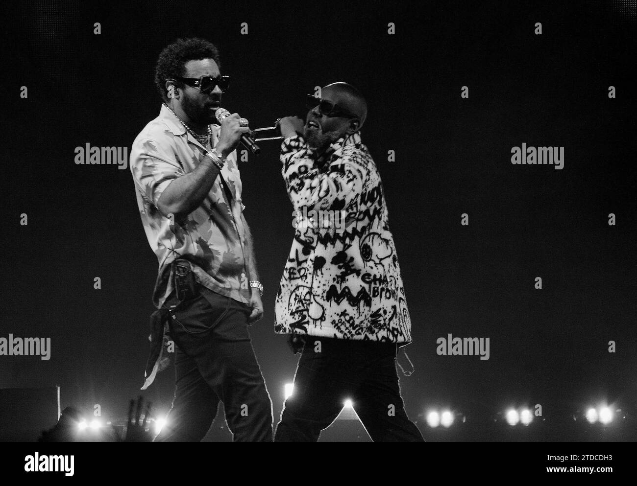 Sunrise, USA. 16 dicembre 2023. Shaggy si esibisce sul palco durante il Jingle Ball 2023 di i HeartRadio Y100 all'Amerant Bank Arena il 16 dicembre 2023 a Miami, Florida. Foto: Gabriel di Sante/imageSPACE credito: Imagespace/Alamy Live News Foto Stock