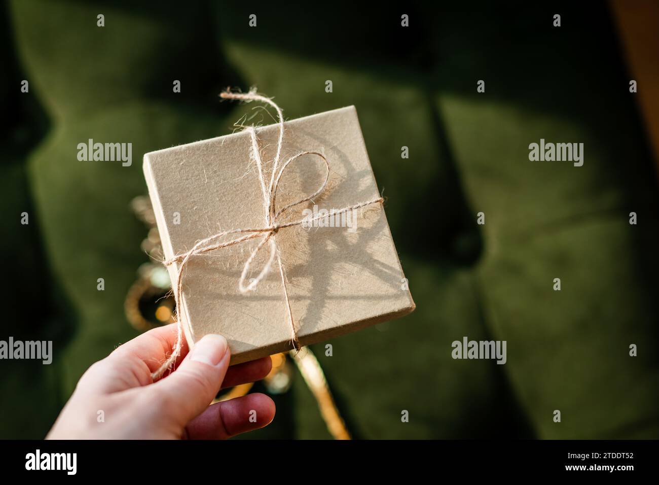 Confezione regalo natalizia per natale Foto Stock