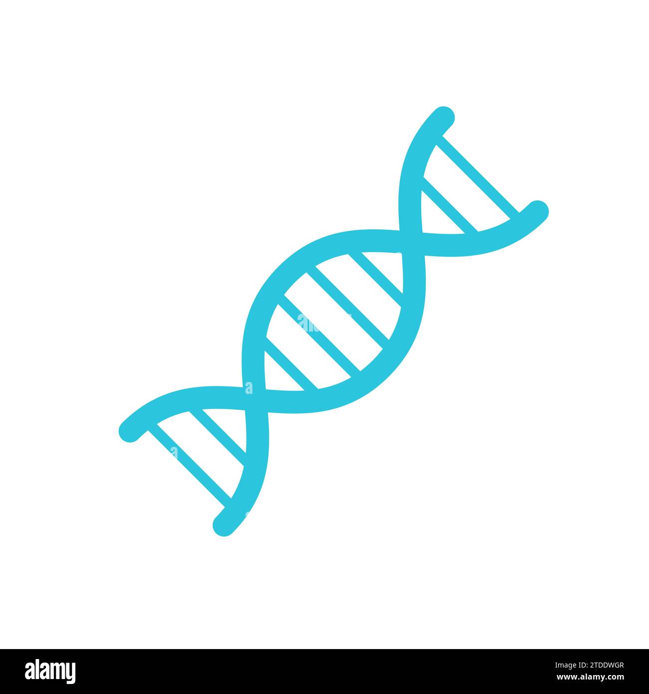 Icona DNA. Dal set di icone blu. Illustrazione Vettoriale